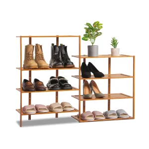 40" Twin Stand Shoe Rack - Brown
