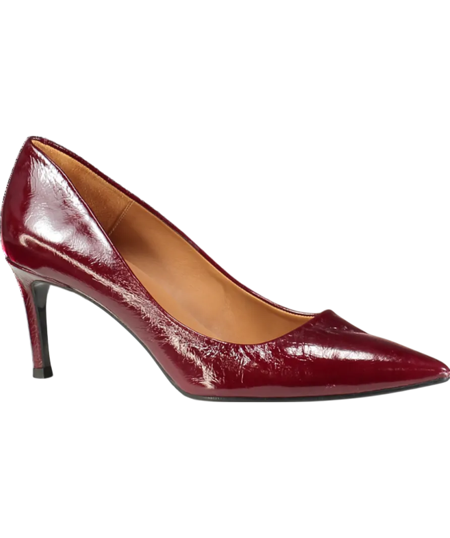 billi bi Dark Red Patent With A Pointy Toe The Stiletto Heel UK 7 EU 40 