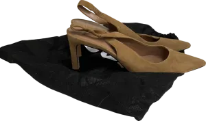 BOSS Beige Janet Sling Heel UK 5 EU 38 