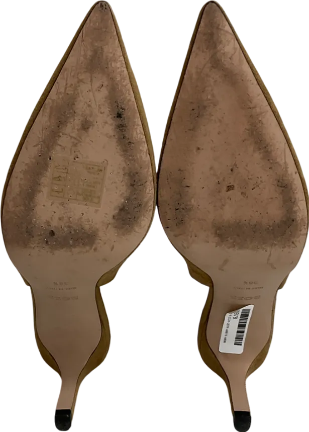 BOSS Beige Janet Sling Heel UK 5 EU 38 