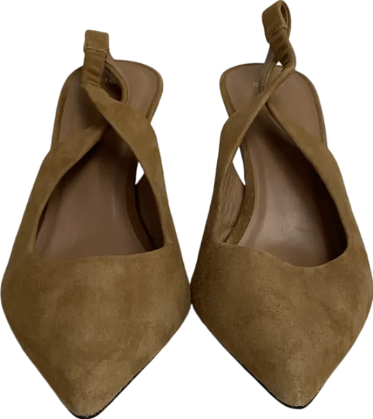 BOSS Beige Janet Sling Heel UK 5 EU 38 