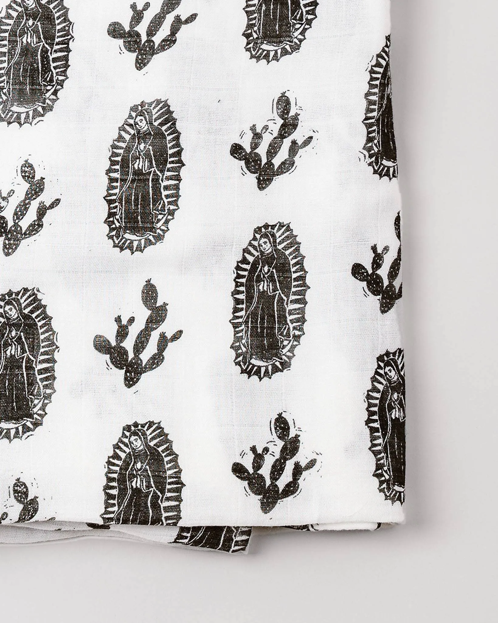 Catholic Muslin Swaddle Baby Blanket: Our Lady of Guadalupe