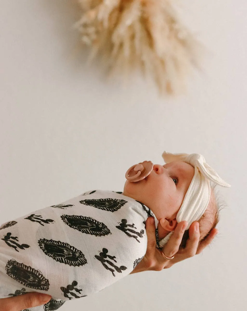 Catholic Muslin Swaddle Baby Blanket: Our Lady of Guadalupe