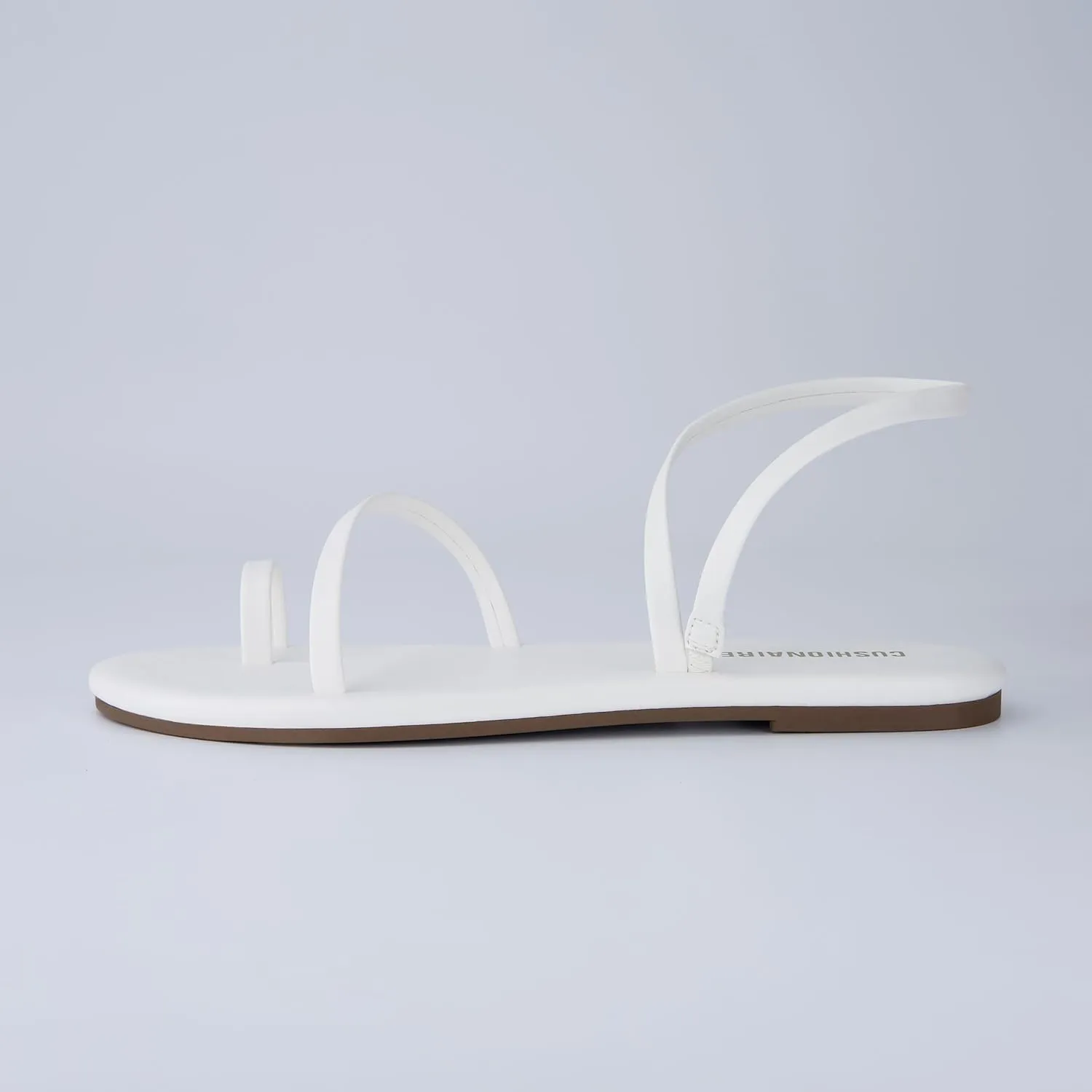 CUSHIONAIRE CHAI Womens Strappy Sandals  Flat Sandals for Women, Comfortable Beach Sandals, Summer Slip-On Shoes, Casual Dressy Sandals