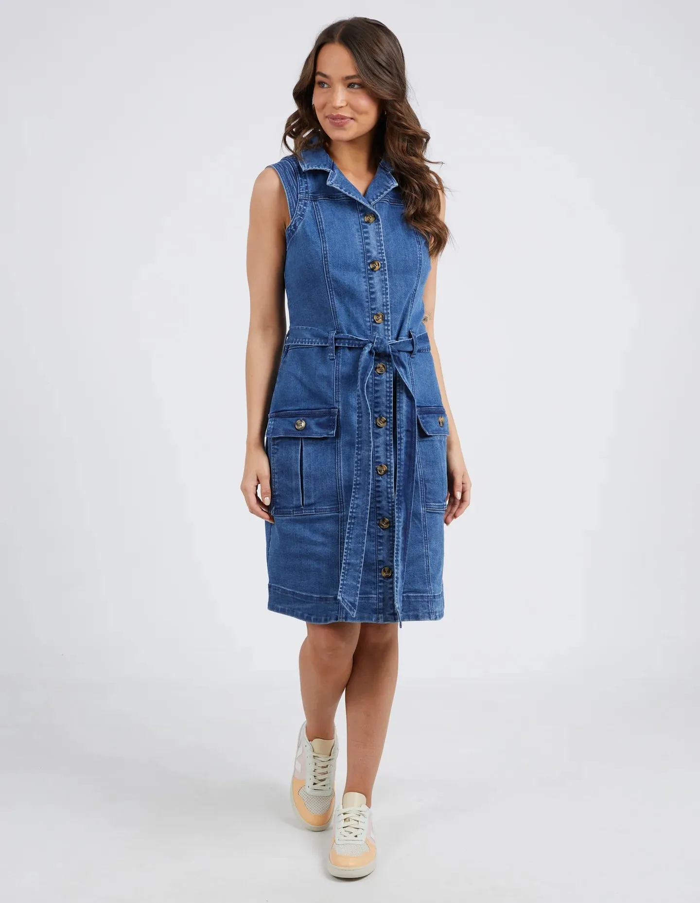Daisy Denim Dress - Blue Wash