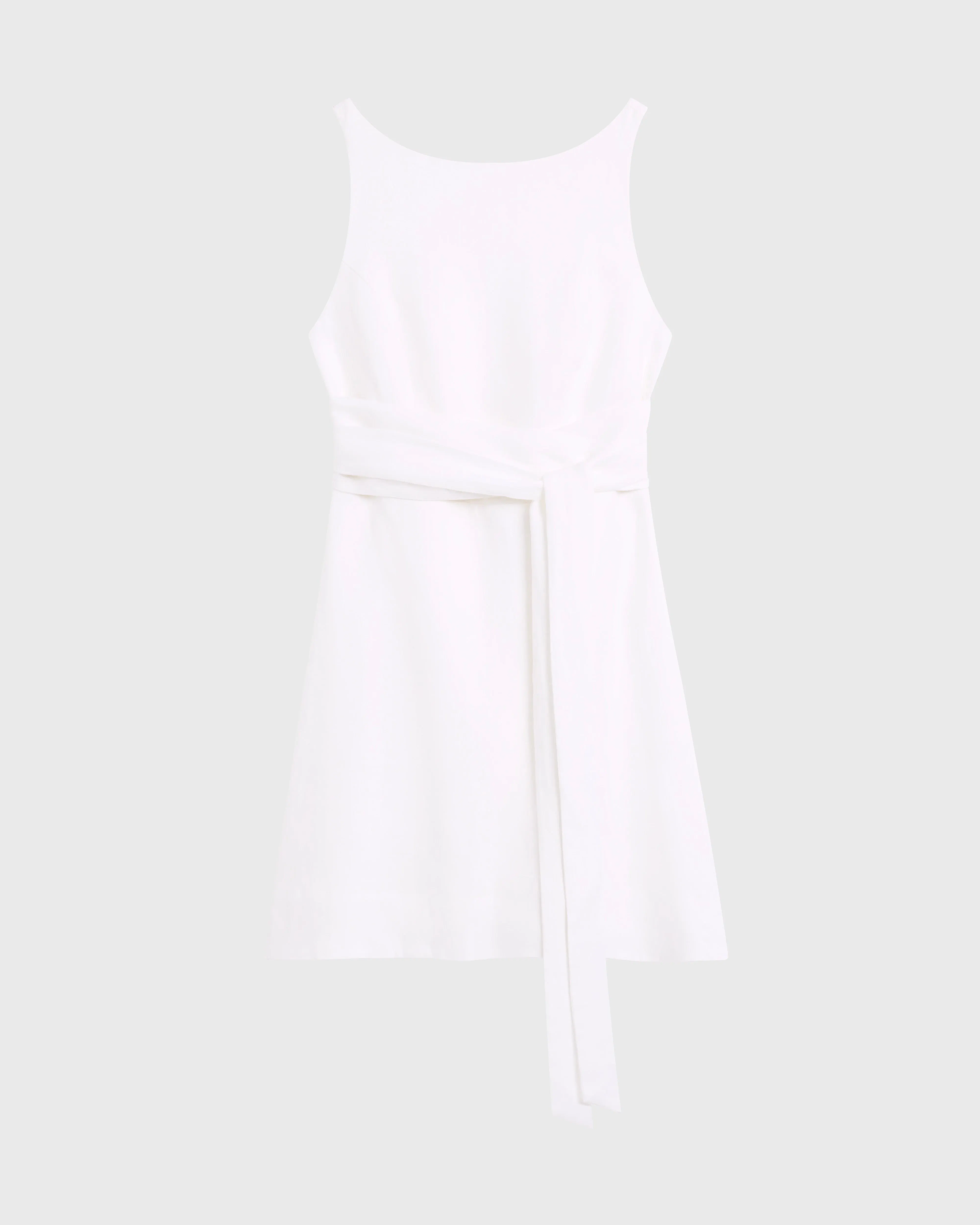 Delphi Tie Back Mini Dress - White