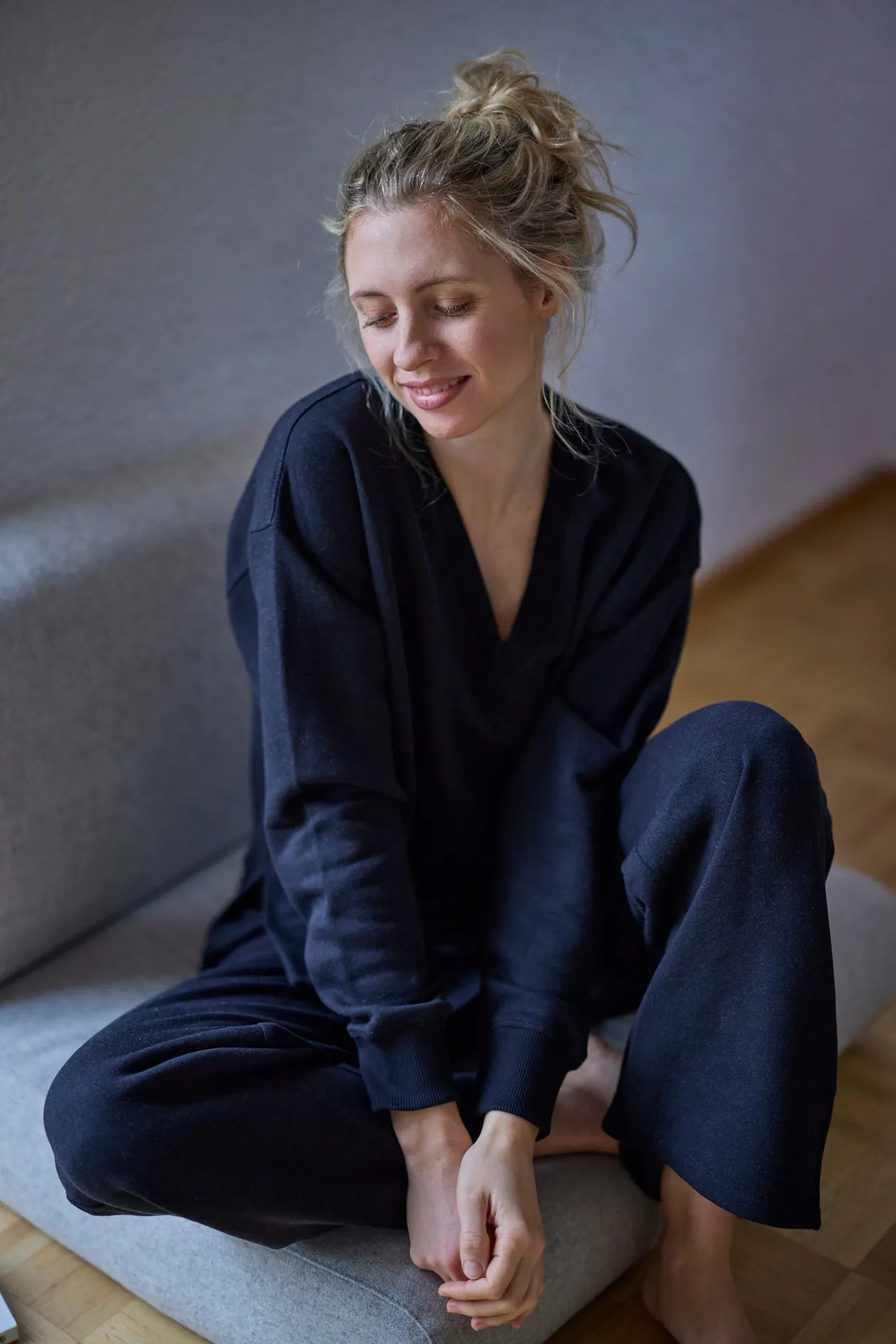 Delphine RESET Brushed Fleece Wide Leg Sweatpant