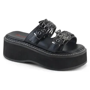 Demonia Emily-100 Platform Vegan Leather Sandal