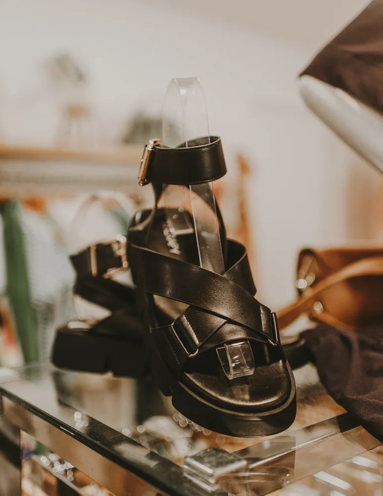 Maze Sandles Black