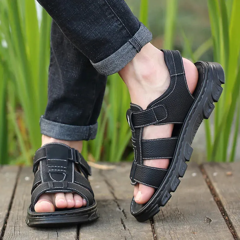 Men's Leather Sandals Comfort Max