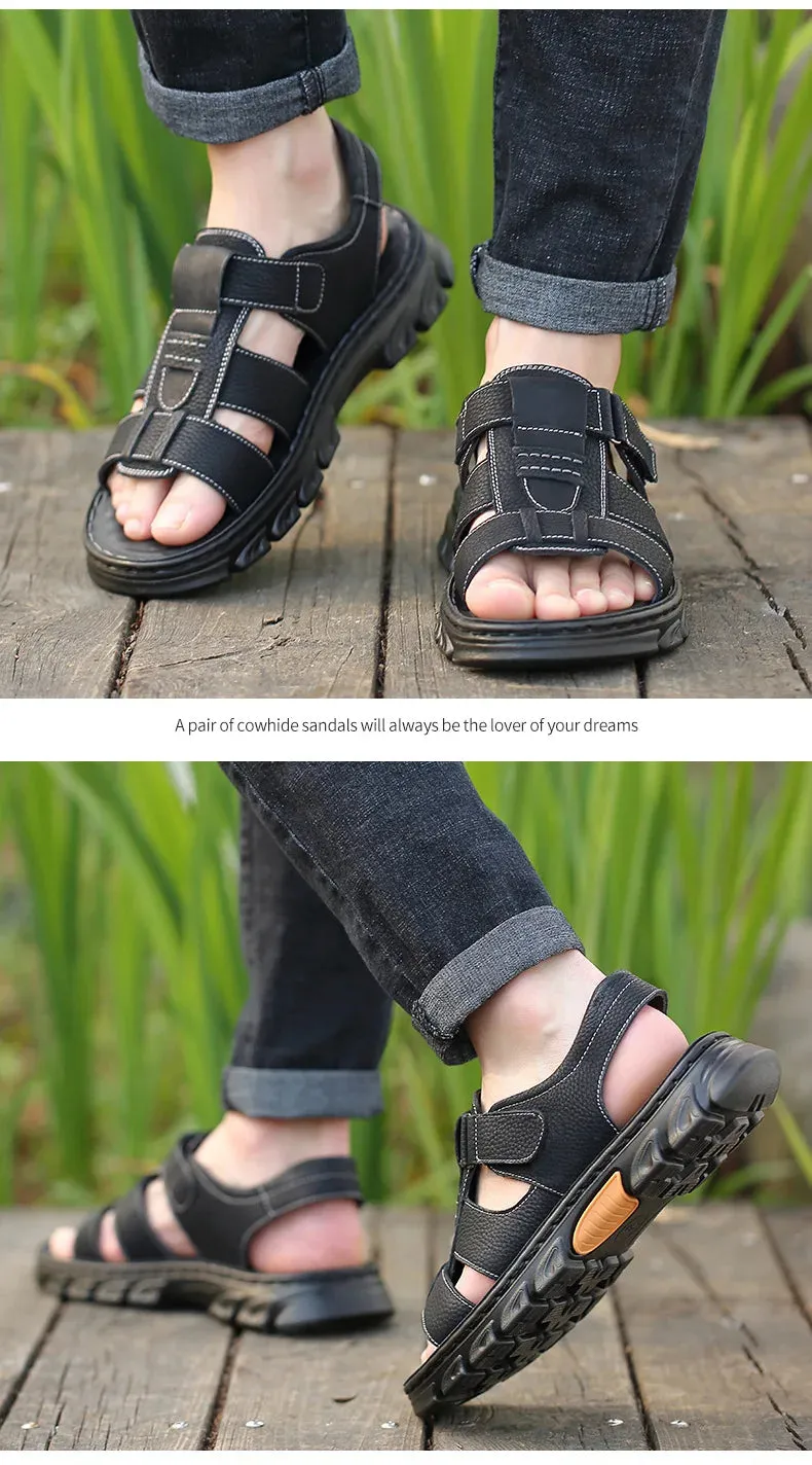 Men's Leather Sandals Comfort Max