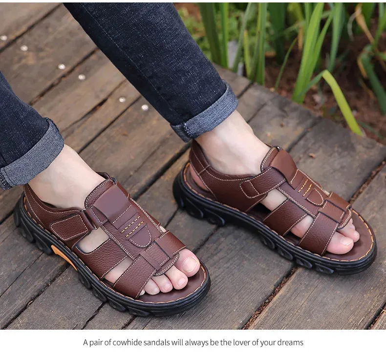 Men's Leather Sandals Comfort Max