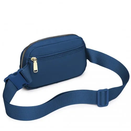 Miss Lulu Lightweight Stylish Water-Resistant Casual Bum Bag - Navy | Versatile & Durable Waist Pack