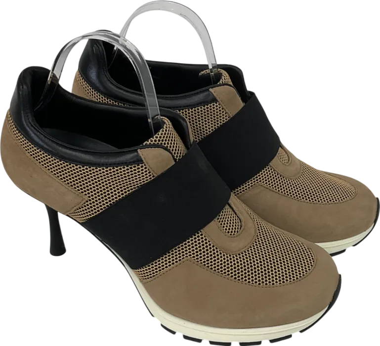 Sneex Brown The Icon Trainer Heel UK 9 EU 42 