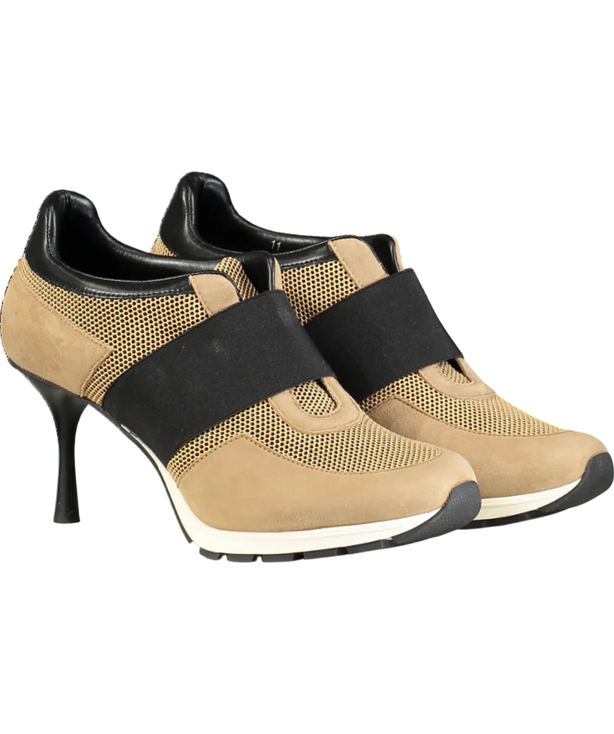 Sneex Brown The Icon Trainer Heel UK 9 EU 42 