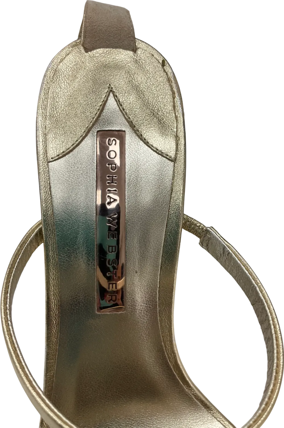 Sophia Webster Metallic Rosalind Crystal Sandal UK 6 EU 39 