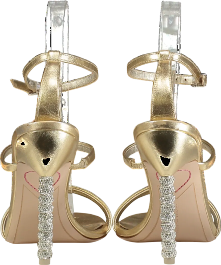 Sophia Webster Metallic Rosalind Crystal Sandal UK 6 EU 39 