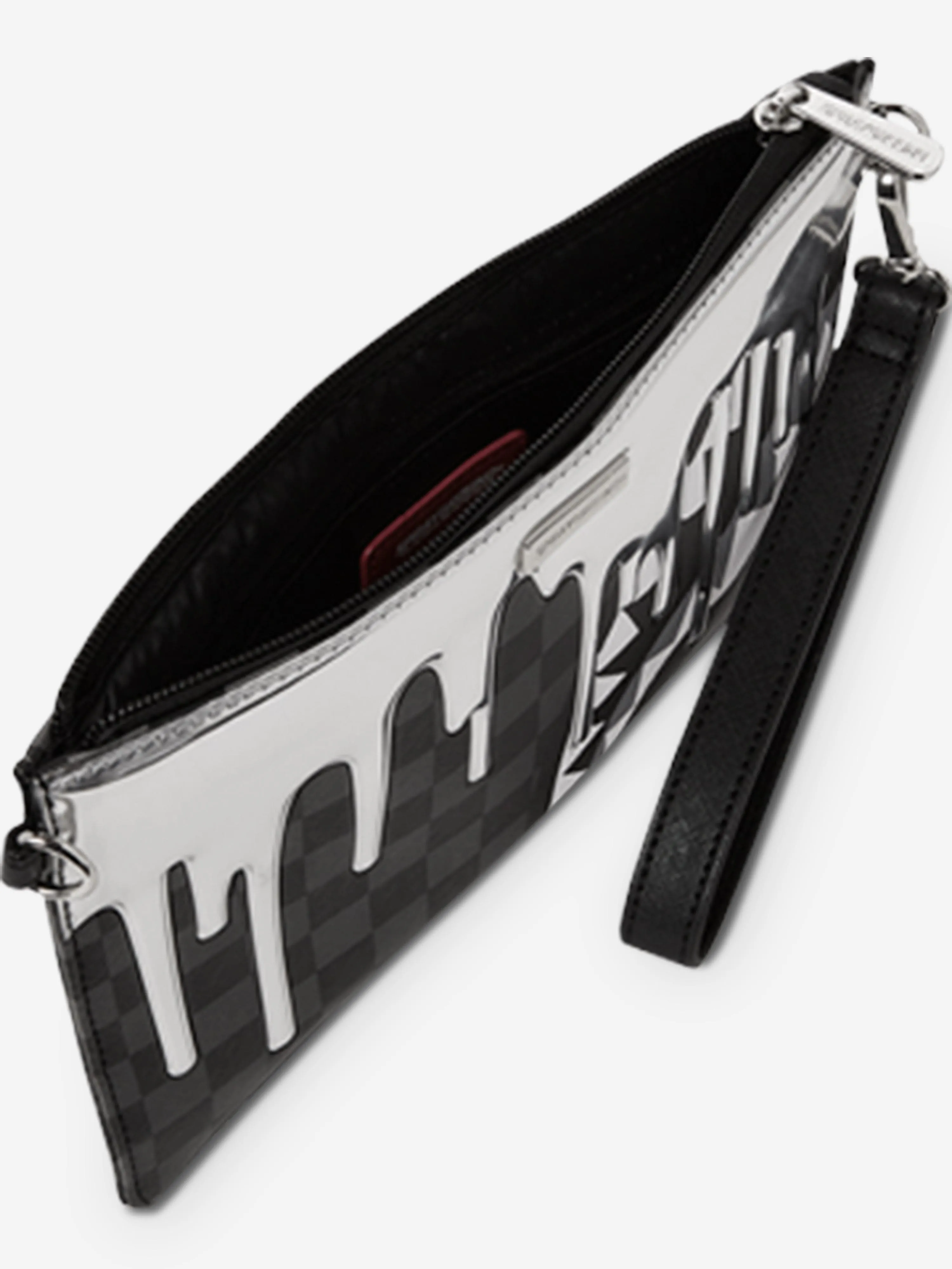 Sprayground Kids Metallic Drips Pouchette in Black (25.4 cm)