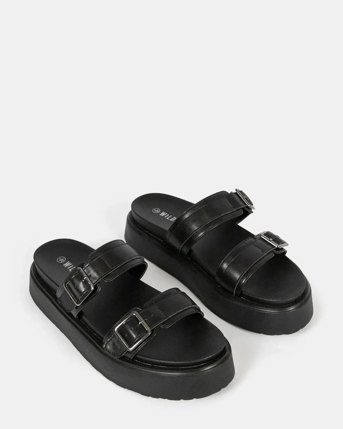 STONE BLACK SLIDES