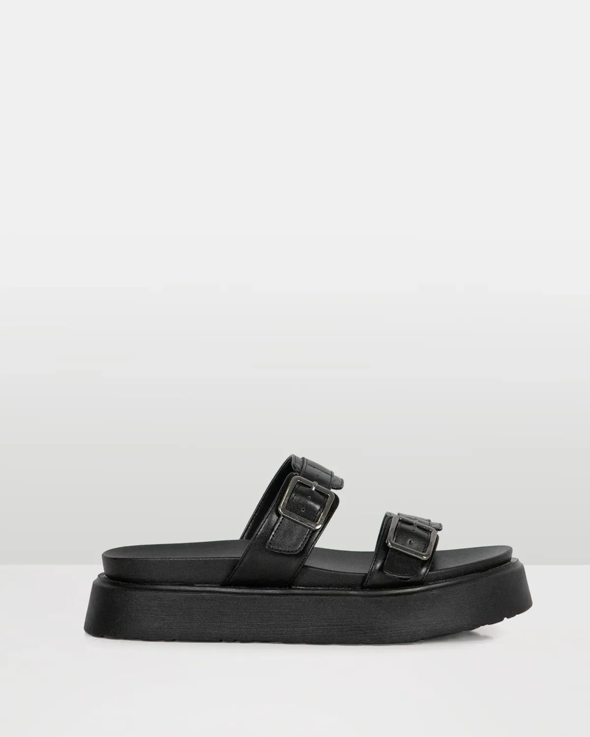 STONE BLACK SLIDES