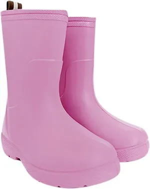 Toddler Slip on Rain Boots Kids Rain Boots Long Rainboots for Boys Girls Easy-on Lightweight Waterproof Mud Boot