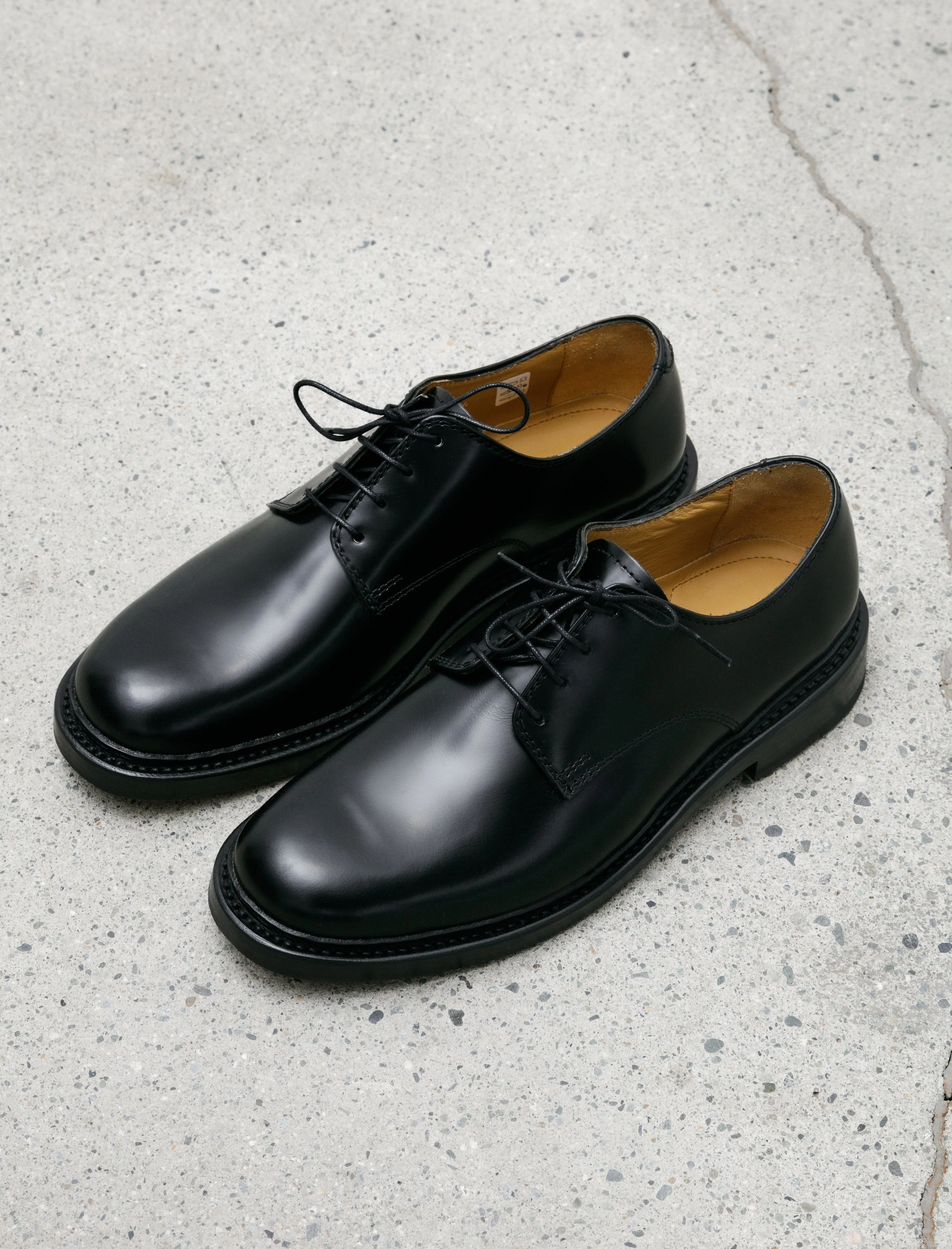 Uniform Parade Derby Leather Black