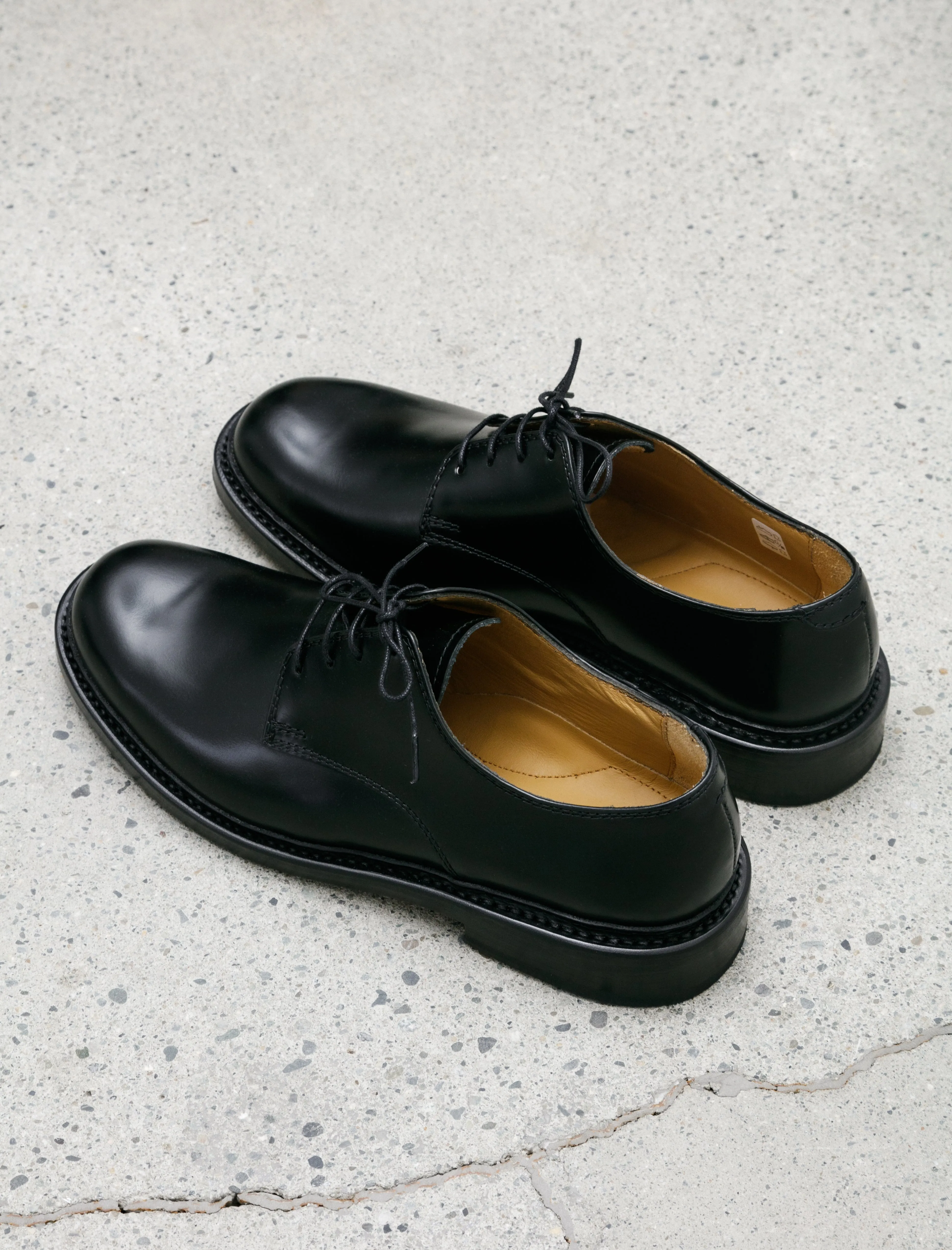 Uniform Parade Derby Leather Black