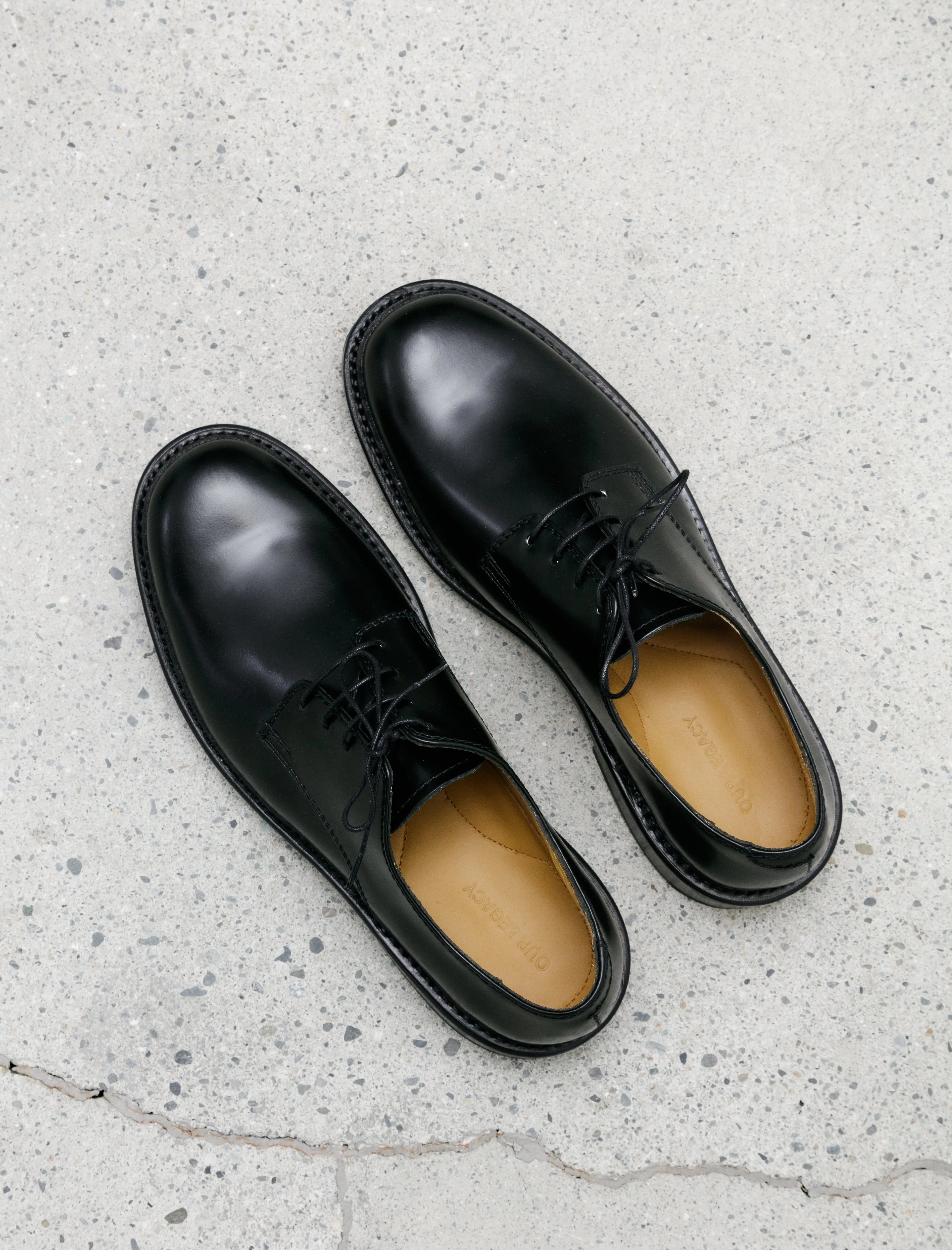 Uniform Parade Derby Leather Black