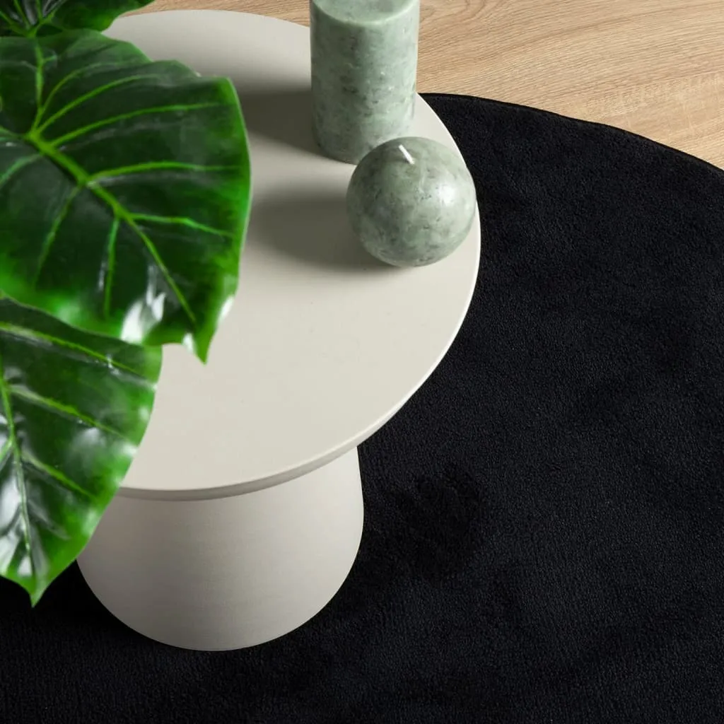 vidaXL Rug OVIEDO Short Pile Black Ø 280 cm - Luxurious, Durable, and Stylish