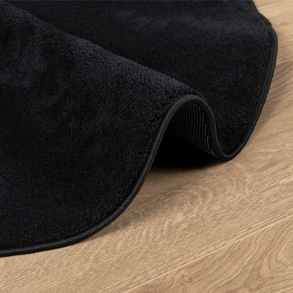 vidaXL Rug OVIEDO Short Pile Black Ø 280 cm - Luxurious, Durable, and Stylish