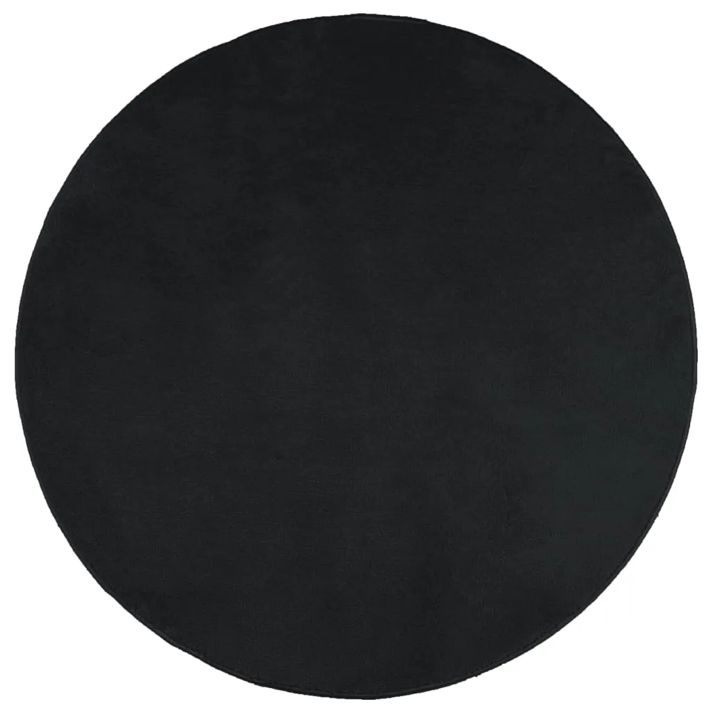 vidaXL Rug OVIEDO Short Pile Black Ø 280 cm - Luxurious, Durable, and Stylish