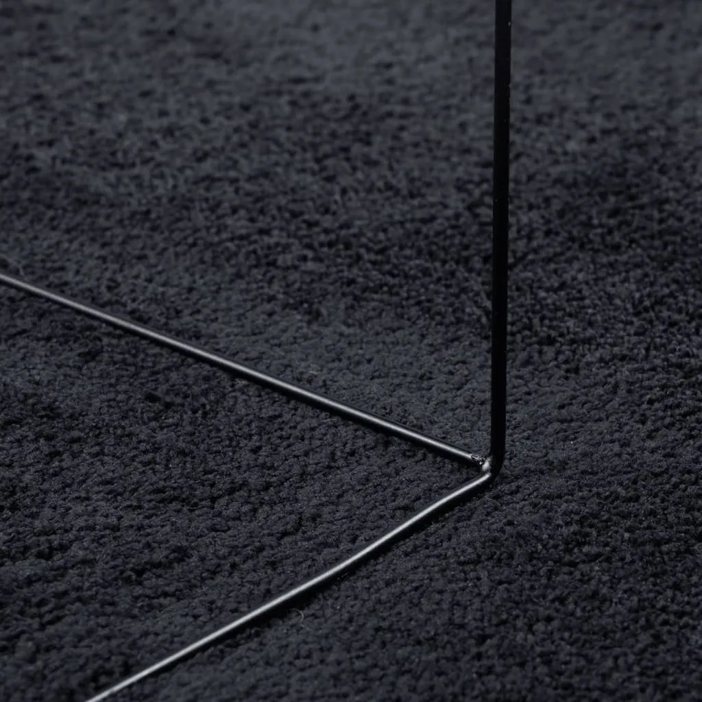 vidaXL Rug OVIEDO Short Pile Black Ø 280 cm - Luxurious, Durable, and Stylish