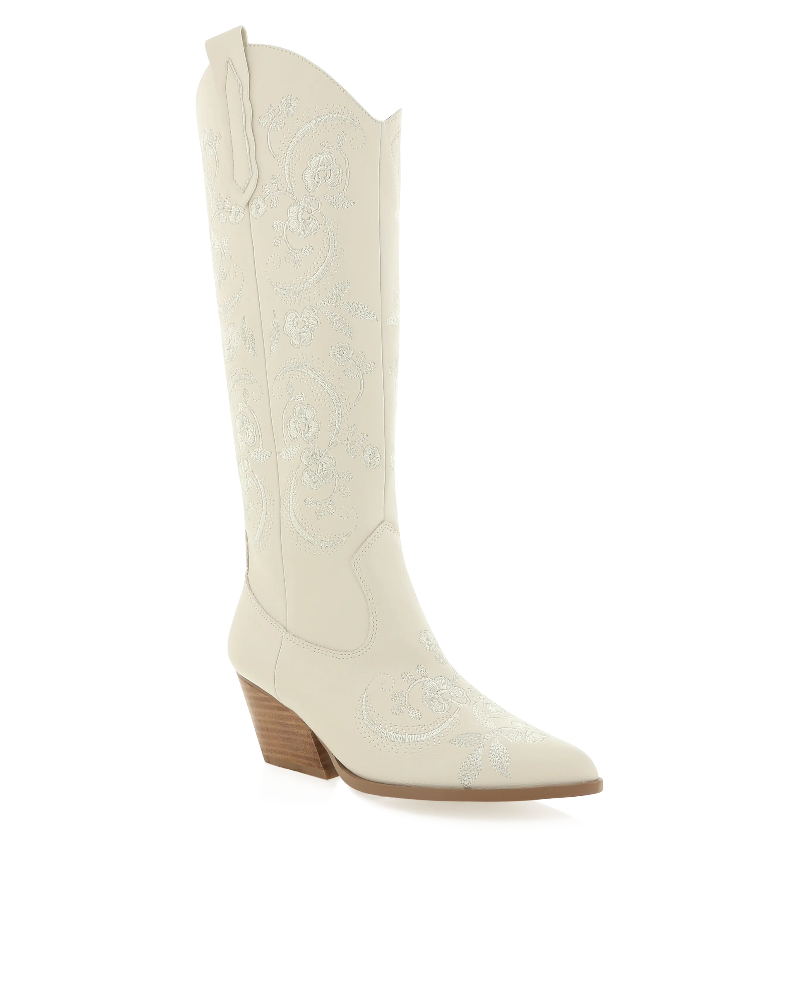 Zakai Cowboy Boot | Ivory